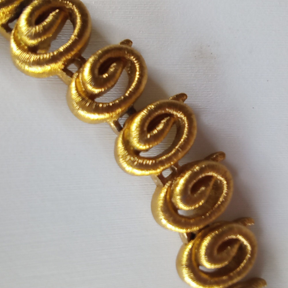 Vintage Monet Geometric Circle Pattern Necklace I… - image 6